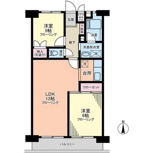 トーア辰巳マンション【2階】の間取り