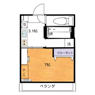 浜沖ハイツ【2階】の間取り