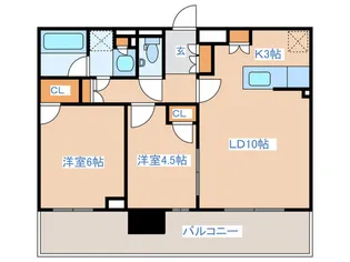 シティタワー八王子フレシア【24階】の間取り