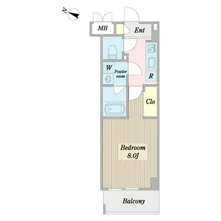 ウェルコ フラワー ガーデン【1階】の間取り