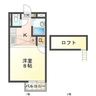 ナチュラルクリマ【2階】の間取り