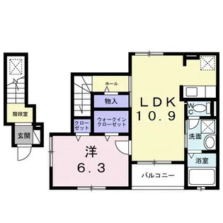 カーサ・ヴェルデ【2階】の間取り
