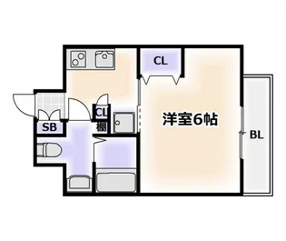 PARKHILLS難波南haneul【2階】の間取り