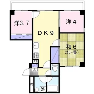 アルカサーノ大和【2階】の間取り
