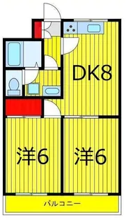 江藤マンション【6階】の間取り