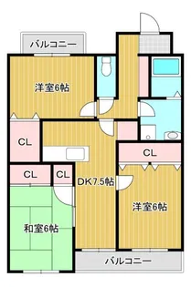 橘アパート【1階】の間取り