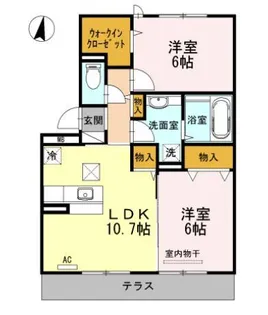 アルティスタ【1階】の間取り