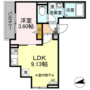 リベルテ【3階】の間取り