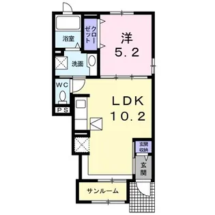 メゾン七番館【1階】の間取り