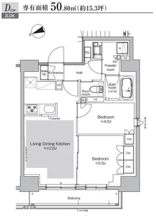 プラウドフラット虎ノ門【14階】の間取り