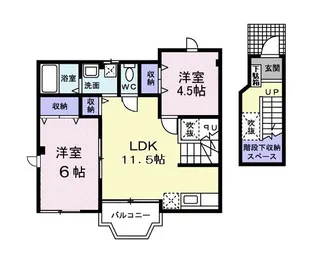 ティンカーベルノワ【2階】の間取り