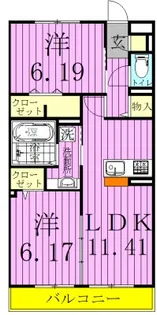 マウンテンハート【2階】の間取り