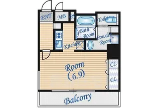 ダイドーメゾン大阪・堂島【3階】の間取り