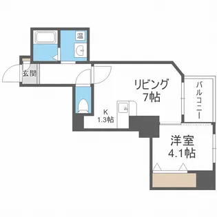 カルフール大通東【7階】の間取り