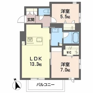 Erable【1階】の間取り
