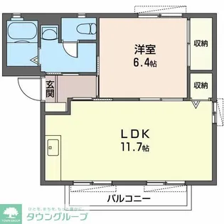 グリーンフィールド I C【2階】の間取り