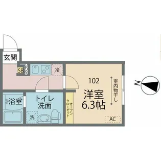 カインドネス海老名【1階】の間取り