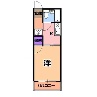 コーポ葉月【1階】の間取り