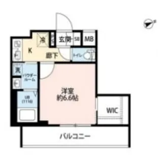 プレール・ドゥーク門前仲町III【7階】の間取り