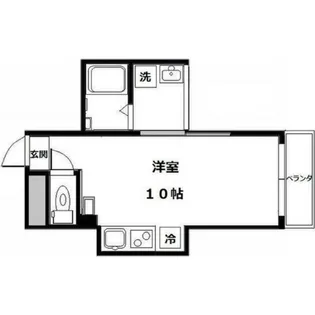 ロイヤルメゾンMINAMI SENBA【9階】の間取り