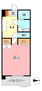 アークハイツ鹿田【3階】の間取り