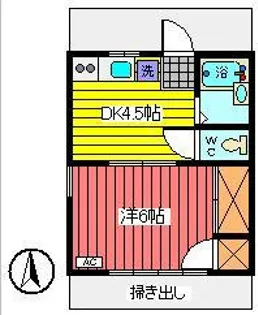 KTハイツ【1階】の間取り