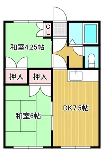 コーポにいもと【1階】の間取り