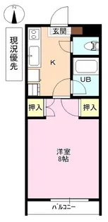 アサヒ第2ハイツ【1階】の間取り