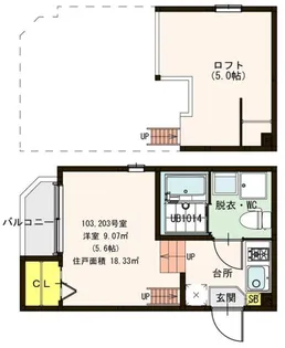 グリーンヴィラ江坂町【1階】の間取り
