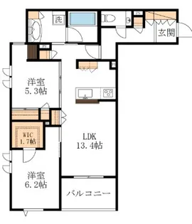 ルマセラ【3階】の間取り