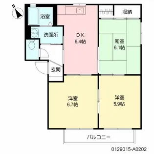 ラフォーレ・クルリA棟【1階】の間取り