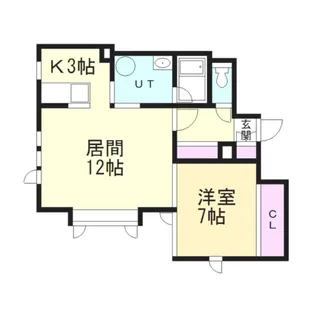 クレール西宮の沢【2階】の間取り