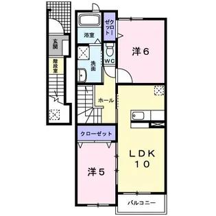 グレイス輝【2階】の間取り
