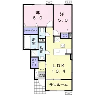 ブレッザチッタ I【1階】の間取り