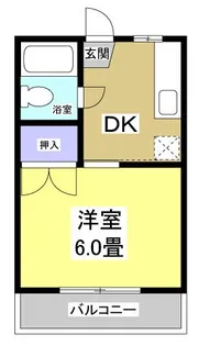 杉山ハイツC【1階】の間取り