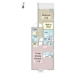 benefit【2階】の間取り