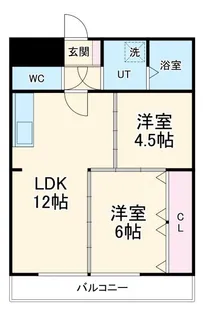 スカイマンション【2階】の間取り