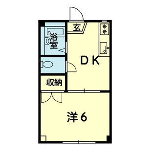 大江サンハイツ【1階】の間取り