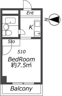 メゾン・ド・シュルヴィー【5階】の間取り