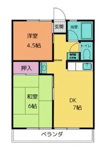 シティハイムスズキ【2階】の間取り