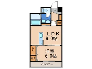 リブハイム土井【5階】の間取り