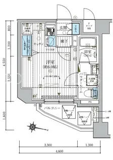メインステージ松戸(メインステージマツド)【3階】の間取り