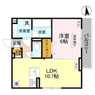 ディールーム元横山【3階】の間取り