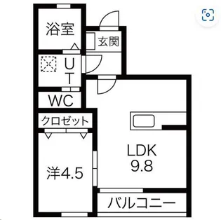 ヘリアンサス常盤台【1階】の間取り