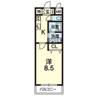 ロイヤルハイネスファースト【3階】の間取り