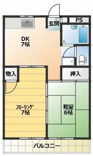 DAC一橋【1階】の間取り