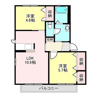 ルミエールIII【2階】の間取り