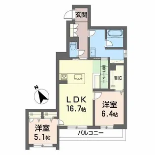 サングレイス【2階】の間取り