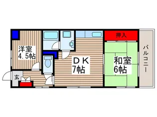 クレスト南浦和弐番館【2階】の間取り