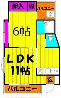 芙蓉ハイツ【3階】の間取り